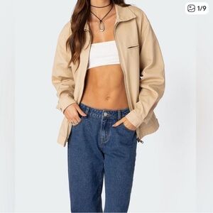 Edikted Tan Utility Jacket
